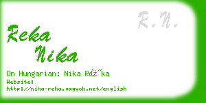 reka nika business card